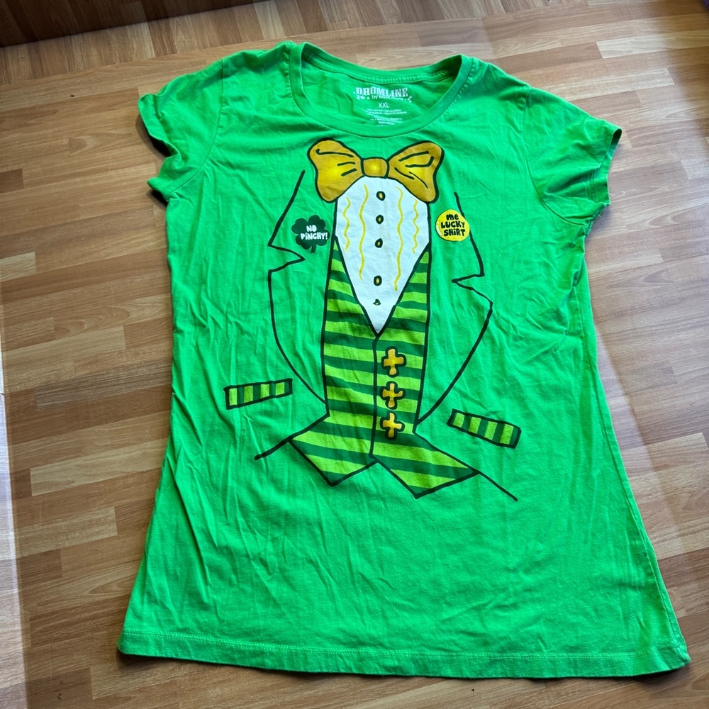 Drum line st. Patrick's day tshirt size xxl